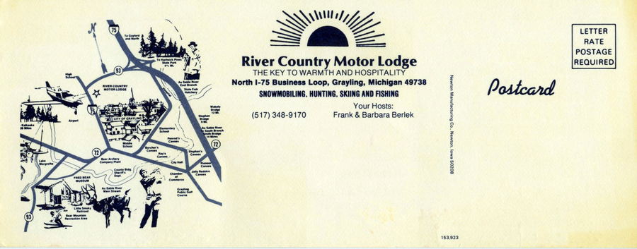 River Country Motor Lodge - Vintage Postcard (newer photo)